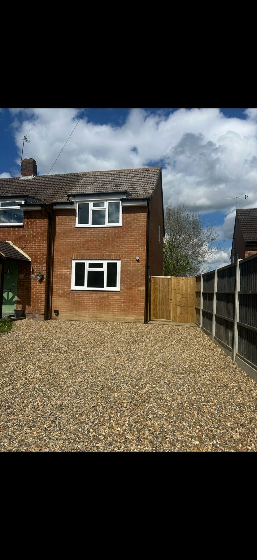 Gravel driveway with extension project by Burton Builds
